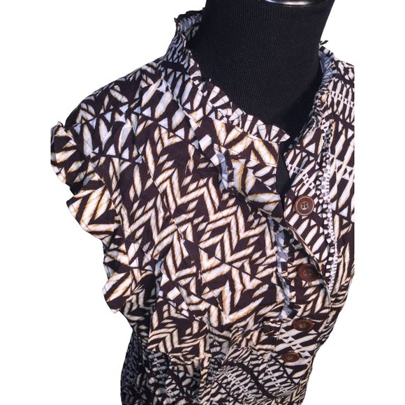 Copper Key Womens Sleeveless Shorts Jumper Outfit (one Piece) Button up - Great - Picture 6 of 11